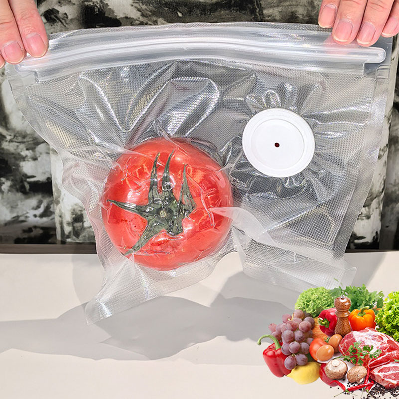 Food Storage Zipper - Улучшенная версия: набор вакуумных пакетов для