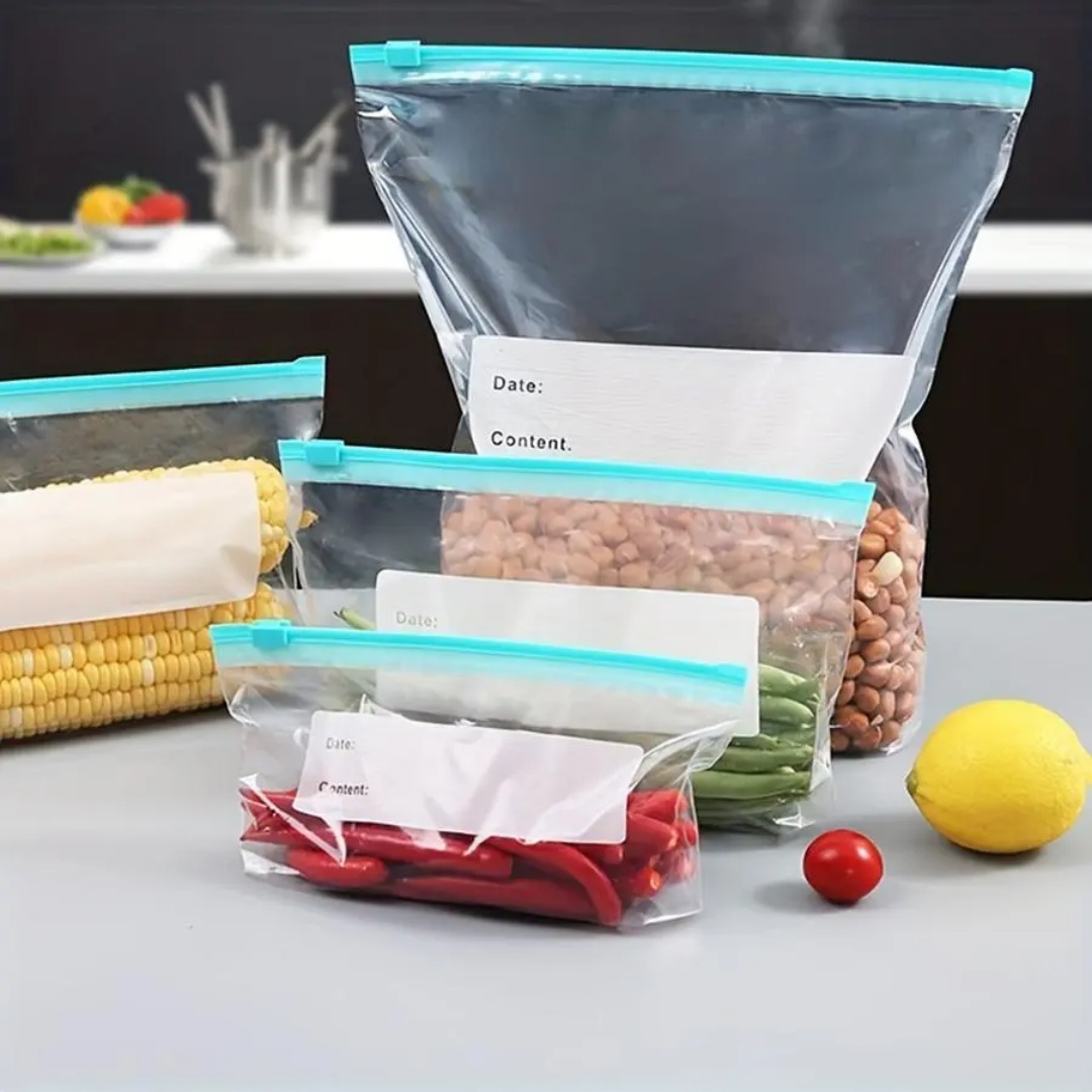 Food Storage Zipper - 60 многоразовых пакетов для хранения продуктов