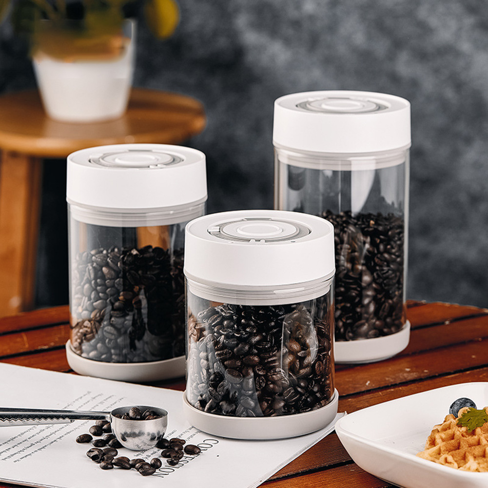 Food Storage Equipment - Кухонная влагостойкая стеклянная банка для кофейных