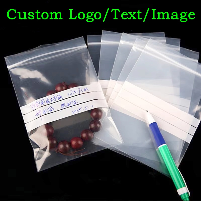 Food Storage Bags Zip Lock Pouch - 200 шт. прозрачных пластиковых пакетов PE