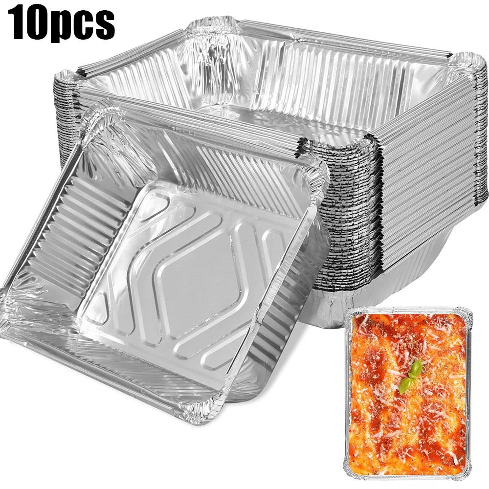 Food Storage Aluminum - 10 шт. одноразовые контейнеры для хранения