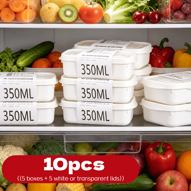 Food Storage Equipment - Набор из 10 многоразовых штабелируемых контейнеров