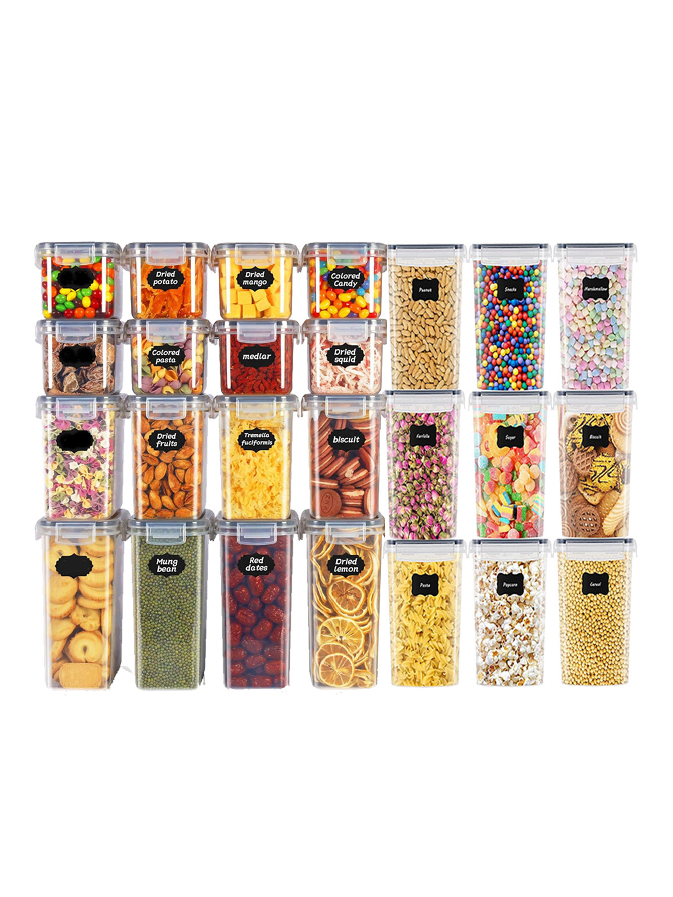 Food Storage Equipment - Набор из 48 герметичных контейнеров для