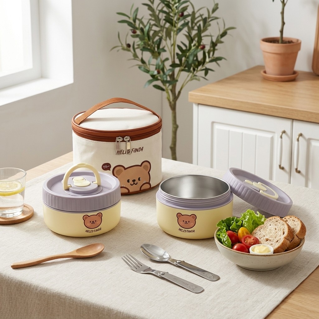 Food Storage Made Easy - Детский ланч-бокс из нержавеющей стали 304,