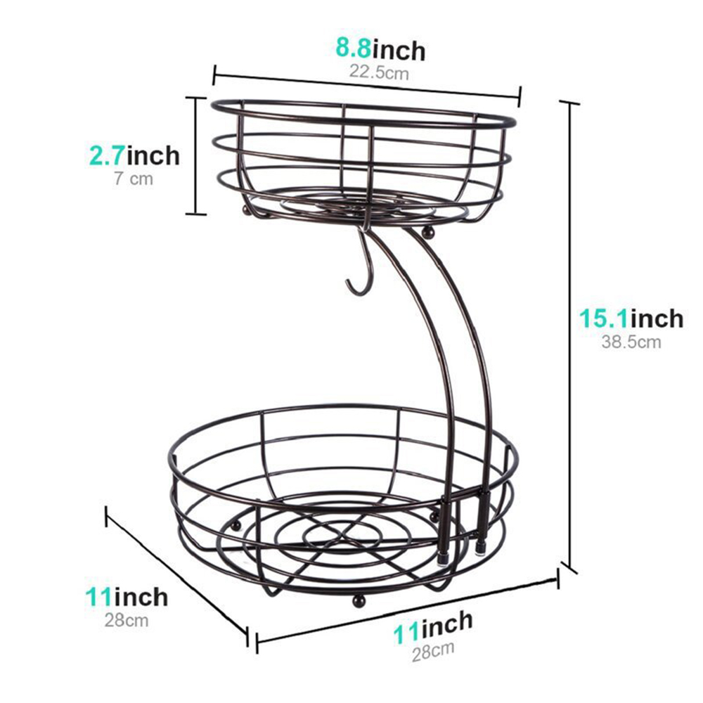 LMETJMA 2-уровневая настольная – обзор и цена Food Storage Rack For Kitchen