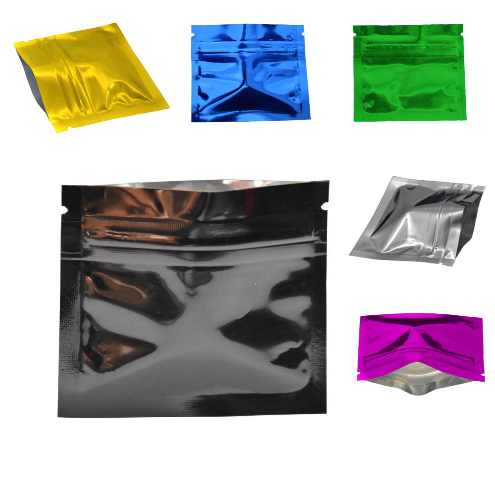 100 шт красочные глянцевые Алю – обзор и цена Food Storage Bags Zip Lock Pouch