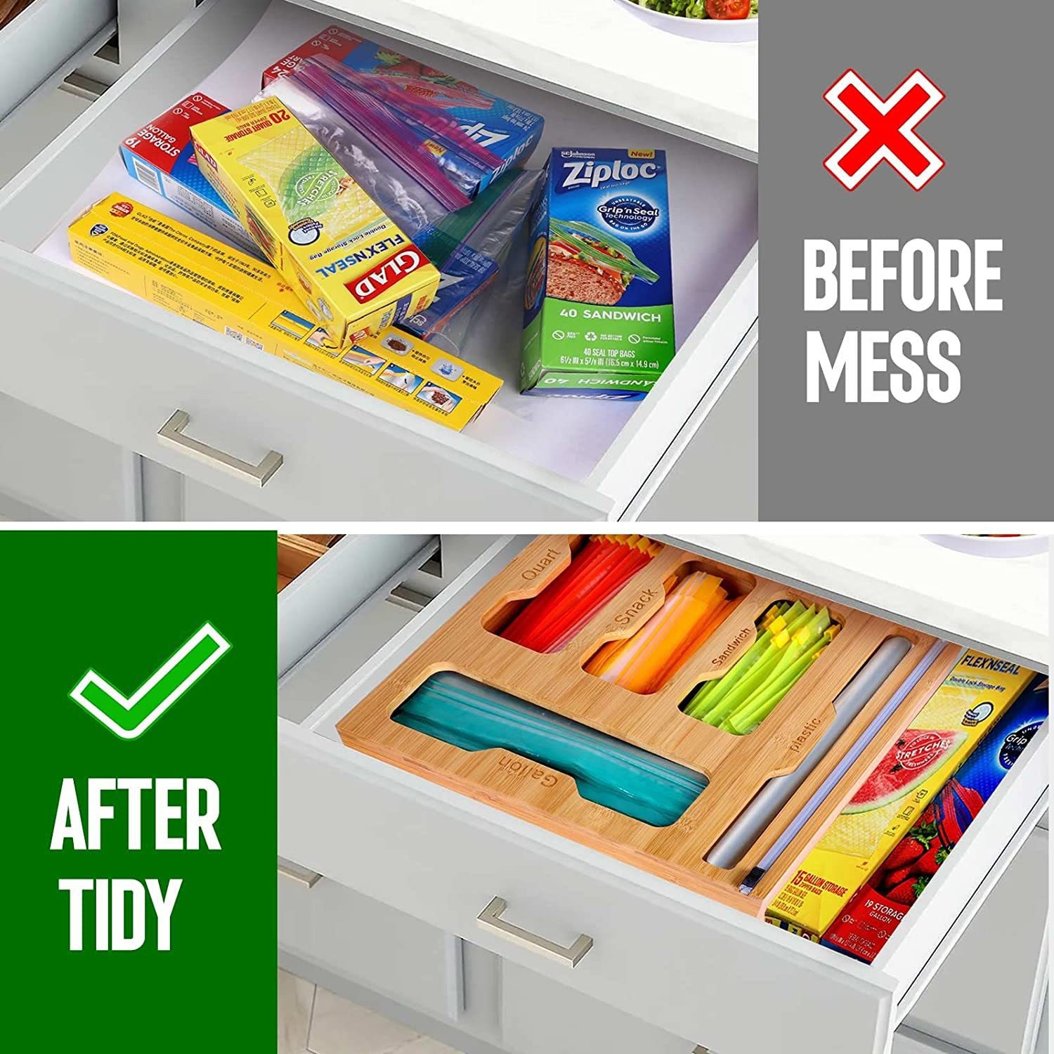 Бамбуковый держатель для пищев – обзор и цена Food Storage Rack For Kitchen